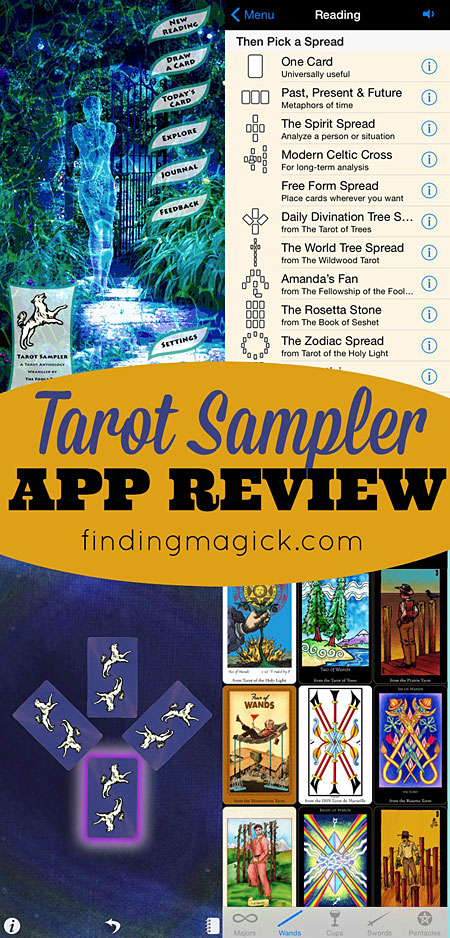 Tarot App - Tarot Sampler by The Fool's Dog - FindingMagick.com