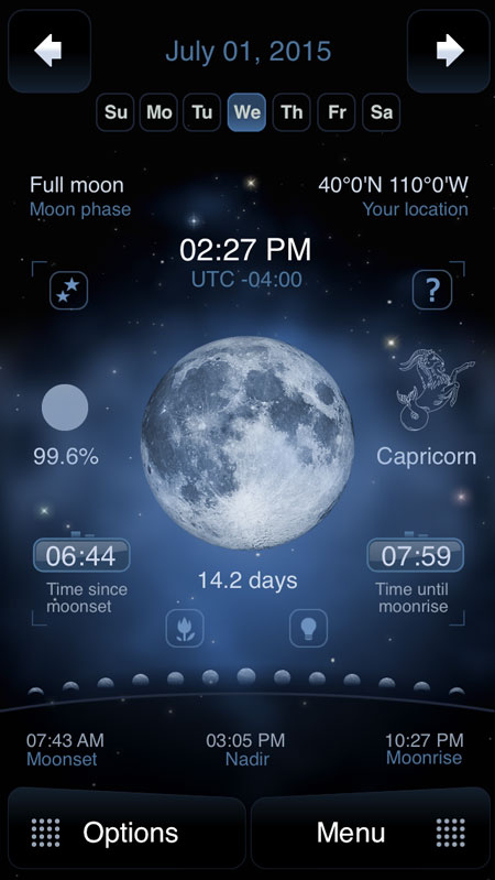 Moon Cycles Deluxe Moon App Pic 2