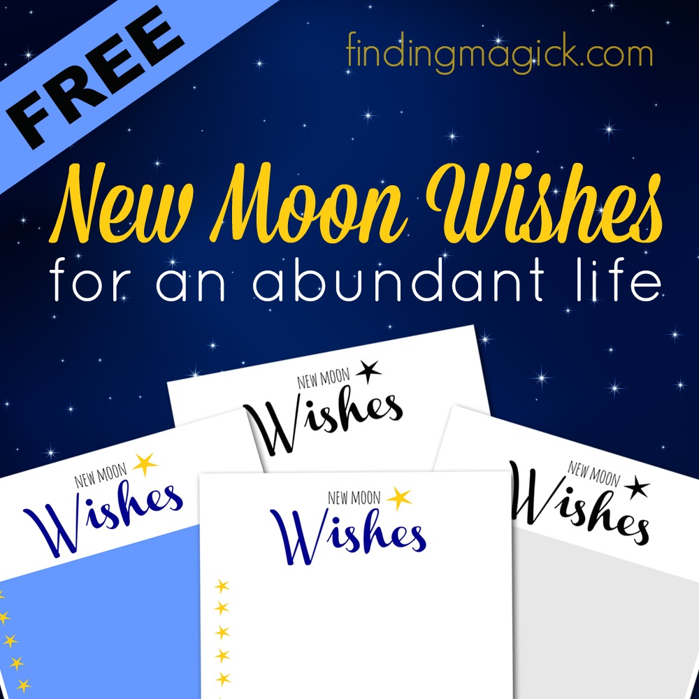 New Moon Wishes Free Printables