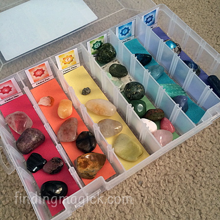 Organize Crystal Collection Using Plano Boxes - Finished with Stones - FindingMagick.com