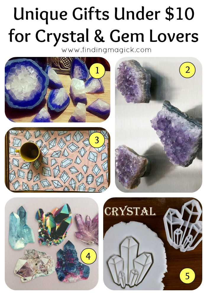 Unique Gift Ideas Under $10 for Crystals And Gems Lovers - FindingMagick.com